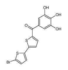 5-bromo-5'-(3,4,5-trihydroxybenzoyl)-[2,2']bithiophene结构式