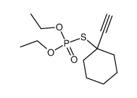 O,O-Diethyl S-(1-ethynylcyclohexyl) thiophosphate结构式
