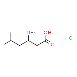 Hexanoic acid, 3-amino-5-Methyl-, hydrochloride structure