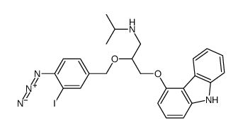 (4-azido-3-iodobenzyl)carazolol Structure