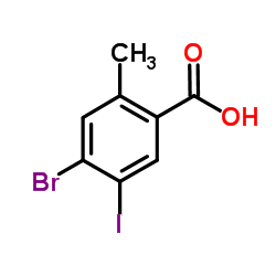 4-Bromo-5-iodo-2-methylbenzoic acid Structure