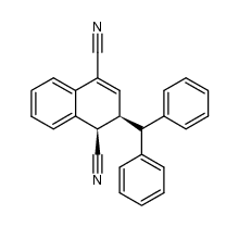 cis-2-(1,1-Diphenylmethyl)-1,2-dihydro-1,4-naphthalenedicarbonitrile Structure