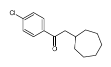 1-(4-chlorophenyl)-2-cycloheptylethanone Structure