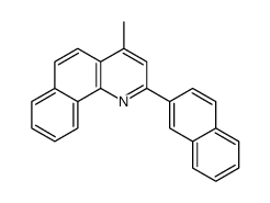 4-methyl-2-naphthalen-2-ylbenzo[h]quinoline结构式