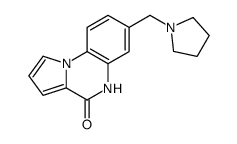 7-[(吡咯烷-1-基)甲基]吡咯并[1,2-a]喹噁啉-4(5H)-酮结构式