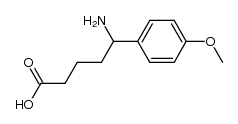 5-amino-5-(4-methoxy-phenyl)-valeric acid结构式