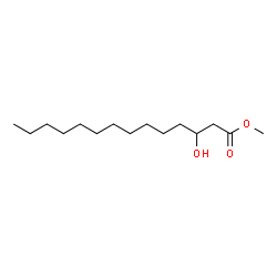 3-Hydroxytetradecanoic acid methyl ester,DL-β-Hydroxymyristic acid methyl ester Structure