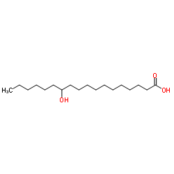 12-hydroxyoctadecanoic acid Structure