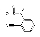N-(2-氰基苯基)-n-甲基甲烷磺酰胺结构式