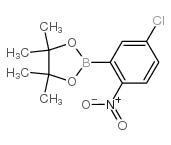 5-Chloro-2-nitrophenylboronic acid, pinacol ester Structure