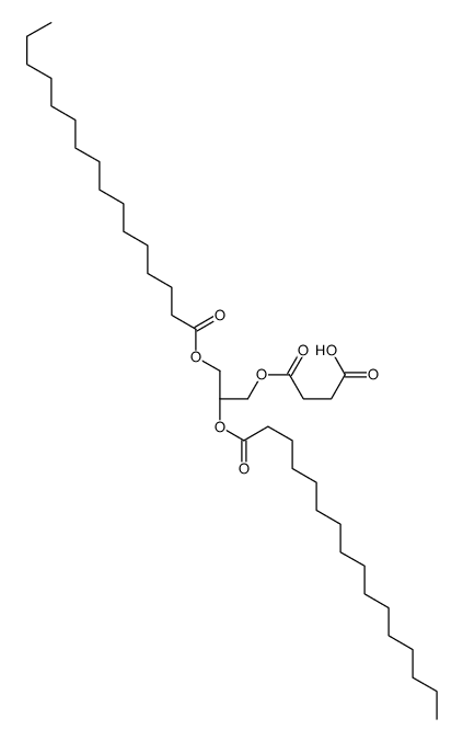 1,2-二棕榈酰基-sn-甘油-3-琥珀酸酯结构式