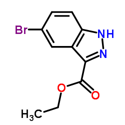 5-溴-1H-吲唑-3-甲酸乙酯结构式