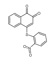 4-o-nitrophenylthio-1,2-naphthoquinone Structure