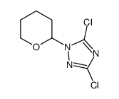 3,5-dichloro-1-(tetrahydro-2H-pyran-2-yl)-1H-1,2,4-triazole(SALTDATA: FREE)结构式