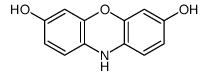 10H-phenoxazine-3,7-diol Structure