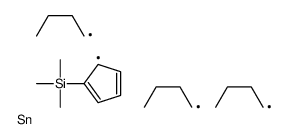 trimethyl-(1-tributylstannylcyclopenta-2,4-dien-1-yl)silane Structure