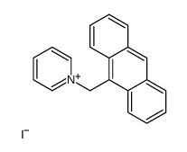 1-(anthracen-9-ylmethyl)pyridin-1-ium,iodide Structure