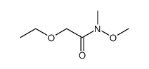 N-methoxy-N-methyl-2-ethoxyacetamide结构式