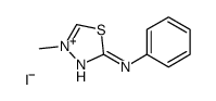 4-methyl-N-phenyl-1,3,4-thiadiazol-4-ium-2-amine,iodide Structure