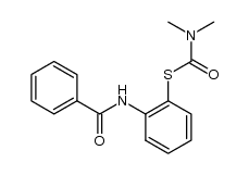 N-benzoyl-S-dimethylcarbamoyl-o-aminothiophenol Structure