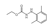 2-(2,6-二甲基苯基)肼甲酸乙酯结构式