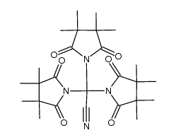 2,2,2-tris(3,3,4,4-tetramethyl-2,5-dioxopyrrolidin-1-yl)acetonitrile结构式