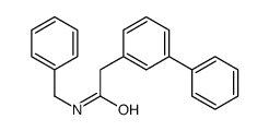 N-苄基-2-(3-联苯)乙酰胺结构式