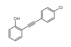 2-((4-chlorophenyl)ethynyl)phenol结构式