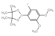2-氟-4,5-二甲氧基苯基硼酸频哪醇酯结构式