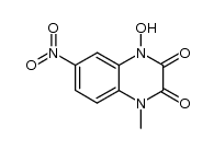 1-hydroxy-4-methyl-7-nitroquinoxaline-2,3-dione结构式