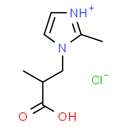 2-methyl-3-(2-methyl-1H-imidazol-1-yl)propanoic acid hydrochloride Structure