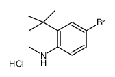 6-溴-1,2,3,4-四氢-4,4-二甲基喹啉盐酸盐结构式
