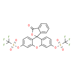 双(三氟甲磺酸)荧光素结构式