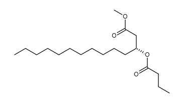 (R)-methyl 3-(butyryloxy)tetradecanoate结构式