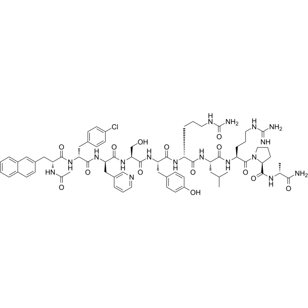Antide acetate salt structure