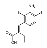 2-[(3-Amino-2,4,6-triiodophenyl)methylene]butanoic acid结构式