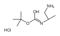 (R)-(1-氨基丙-2-基)氨基甲酸叔丁酯盐酸盐结构式