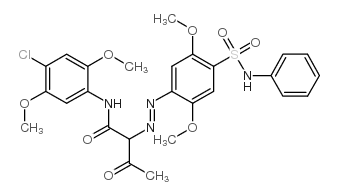 N-(4-chloro-2,5-dimethoxyphenyl)-2-[[2,5-dimethoxy-4-[(phenylamino)sulphonyl]phenyl]azo]-3-oxobutyramide Structure