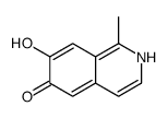 7-hydroxy-1-methyl-2H-isoquinolin-6-one结构式