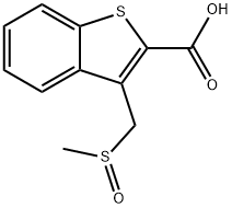 3-(甲亚磺酰基甲基)-1-苯并噻吩-2-羧酸结构式