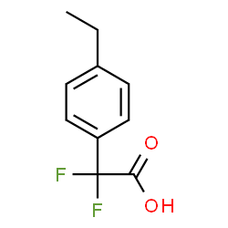 2-(4-乙基苯基)-2,2-二氟乙酸结构式