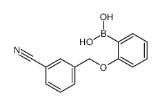 (2-((3-氰基苄基)氧基)苯基)硼酸结构式