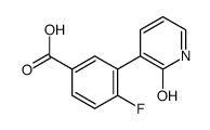 4-fluoro-3-(2-oxo-1H-pyridin-3-yl)benzoic acid Structure