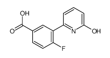 4-fluoro-3-(6-oxo-1H-pyridin-2-yl)benzoic acid Structure