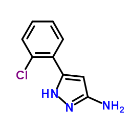 3-氨基-5-(2-氯苯基)吡唑结构式