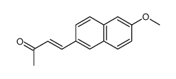 (E)-4-(6-甲氧基-2-萘基)-3-丁烯-2-酮结构式