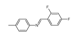 N-(2,4-difluorobenzylidene)-4-methylaniline Structure