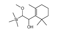 α-(methoxy(trimethylsilyl)methyl)-2,6,6,-trimethyl-1-cyclohexenemethanol结构式