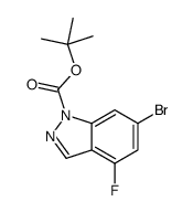 1-Boc-6-溴-4-氟-1H-吲唑结构式