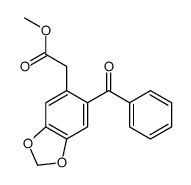 methyl 2-(6-benzoyl-1,3-benzodioxol-5-yl)acetate结构式